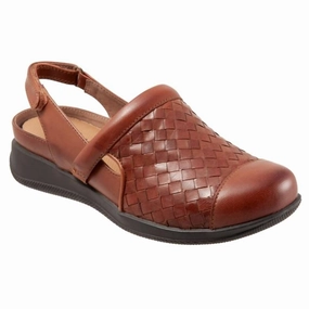 Women's Salina Clog In Rust Woven Anti   Slip Pattern Non toxic