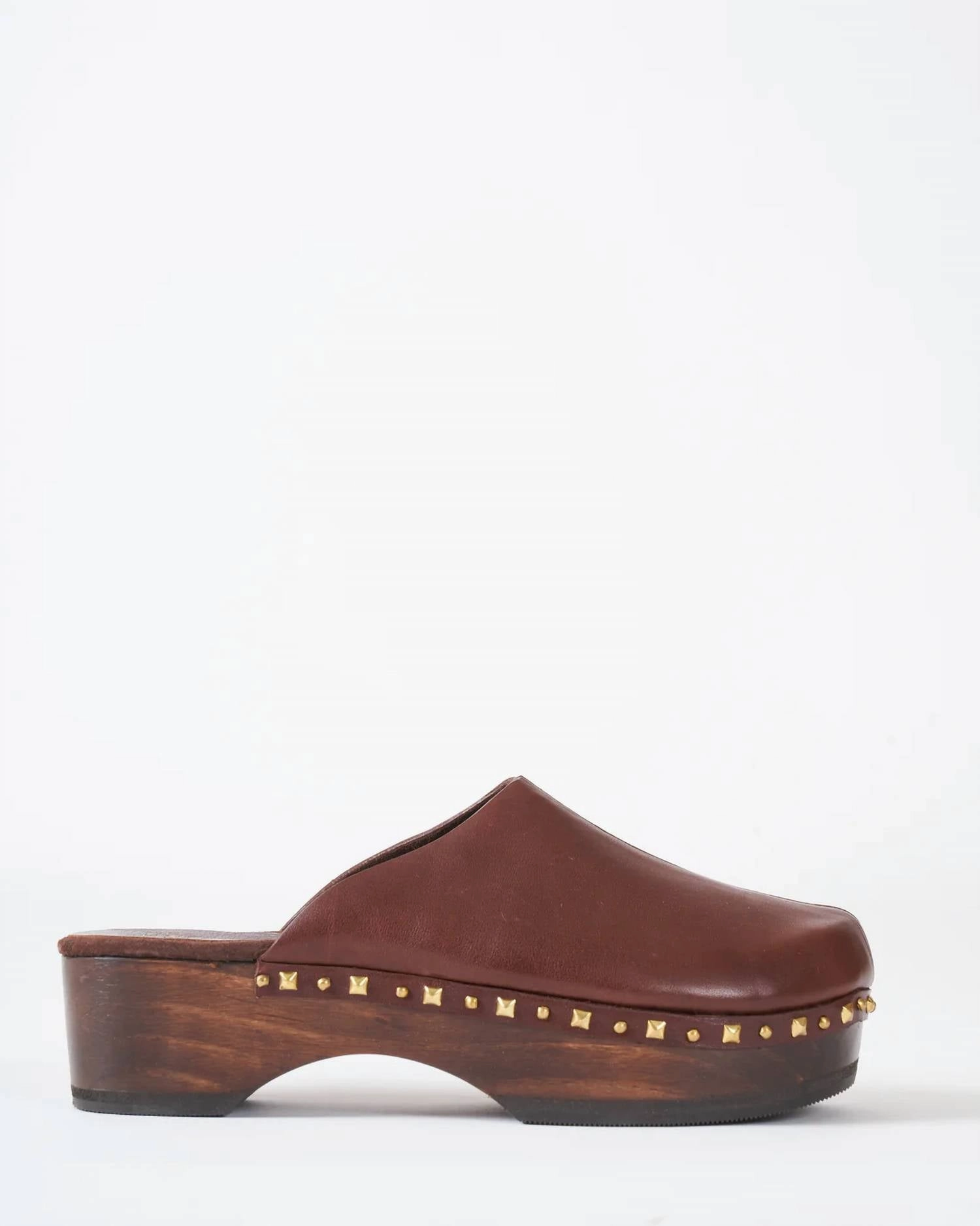 Great Comfort Women's Scout Clog Sandals In Brown Nappa