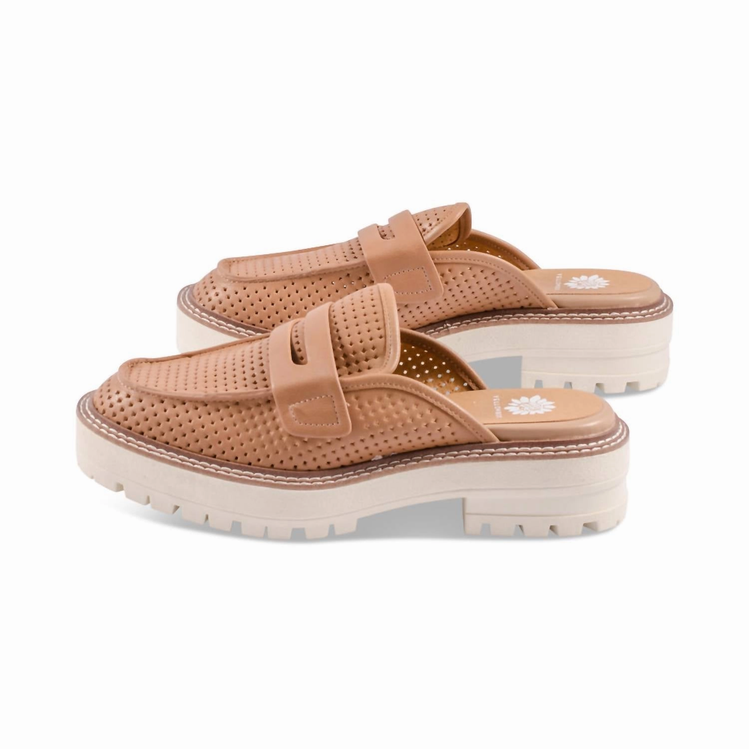 Women's Sherlyn Loafer Mule In Almond Closed Toe Design