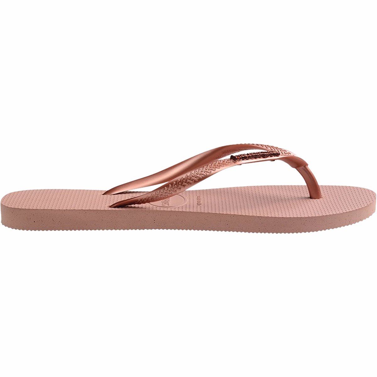 Women's Slim Logo Metallic Sandal Simple Footwear