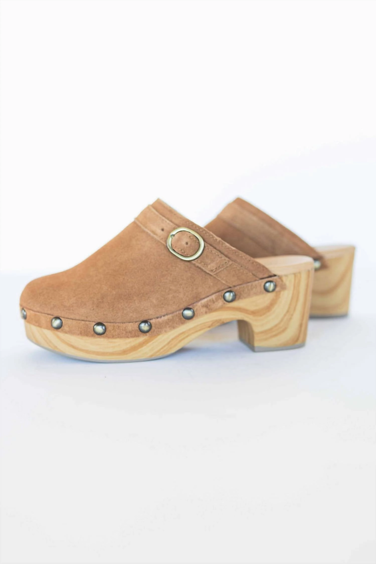 Women's Suede Clogs In Brown Effortless Travel Fit Effortless Style
