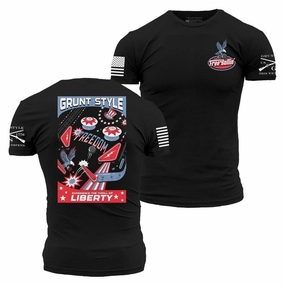 Free Ballin' T-Shirt - Black UltraLightweight Curved Hem