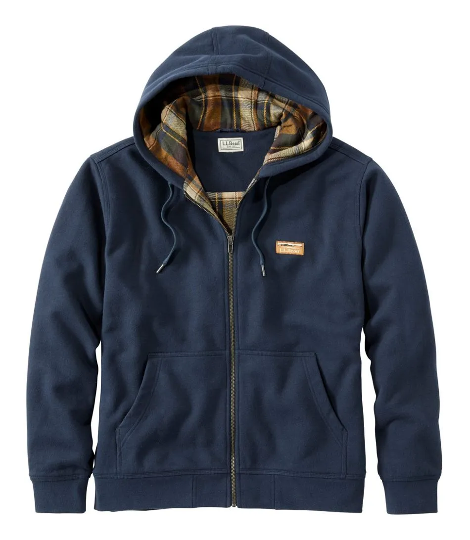 Men's Katahdin Iron Works Hooded Sweatshirt, Flannel-Lined Smart Look Storm Protection