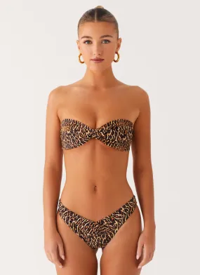 Delta Bikini Bottoms - Cheetah Youthful Appeal Anti Slip Grippers