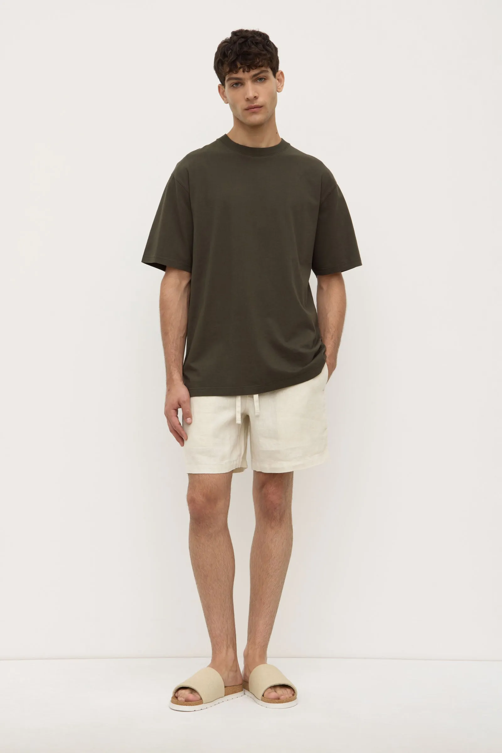 Tide Linen Short Designer Style anti static coating