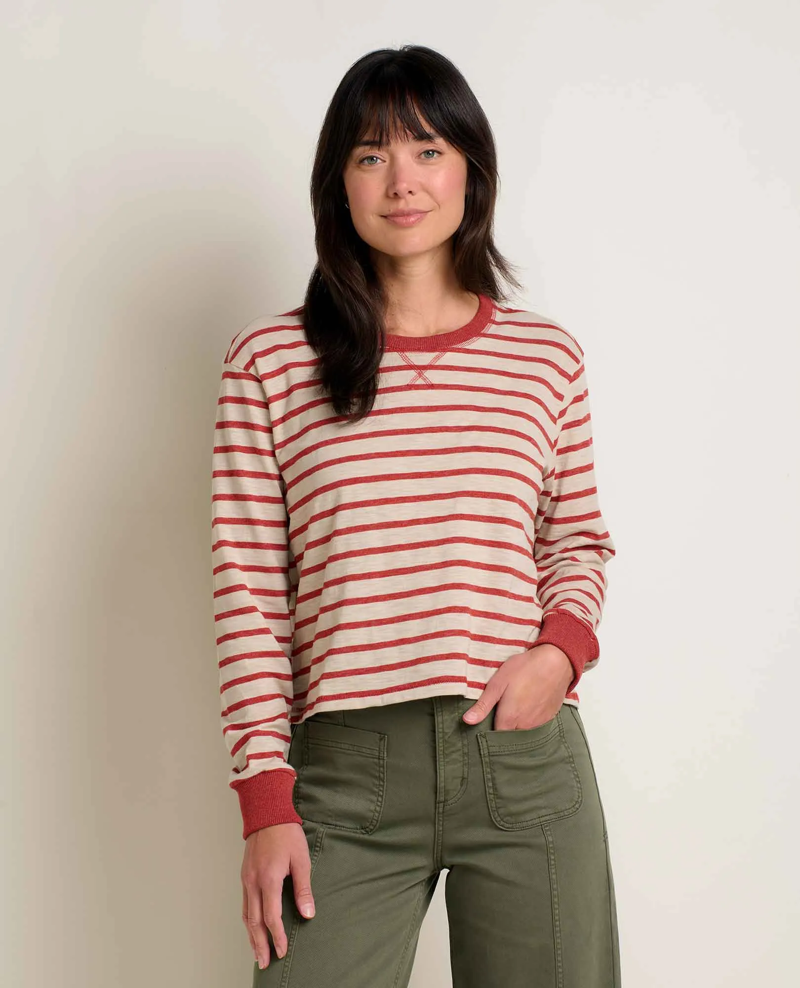 W's Boundless Jersey LS Tee Comfy and Cozy