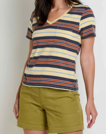 Hoodie Style Comfy All Day W'S GROM V NECK SS SHIRT