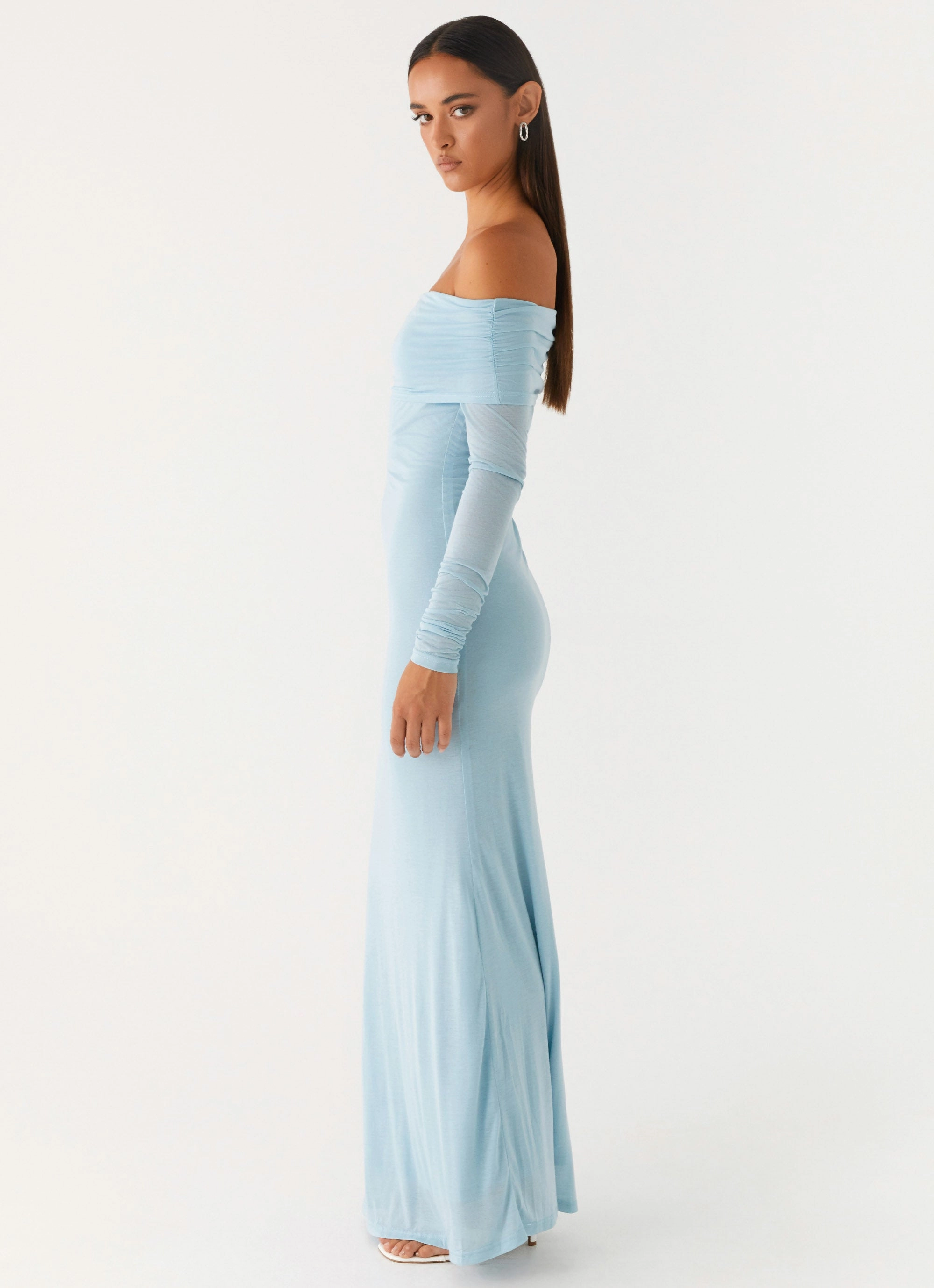 Cocoa Long Sleeve Maxi Dress - Blue Chic Vibe