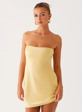 Easy Look Yulina Mini Dress - Yellow
