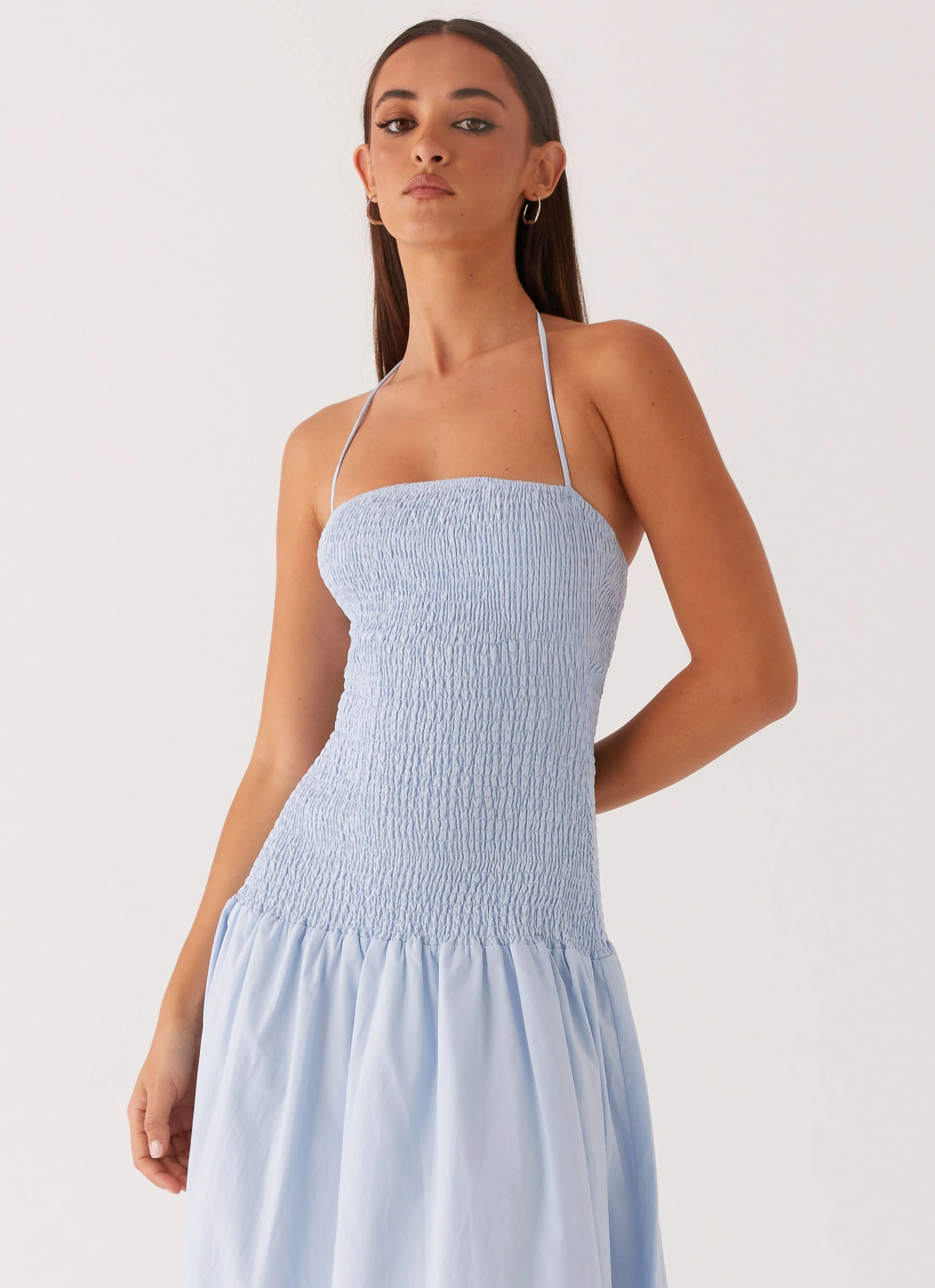 Subtle Charm Zahra Maxi Dress - Blue