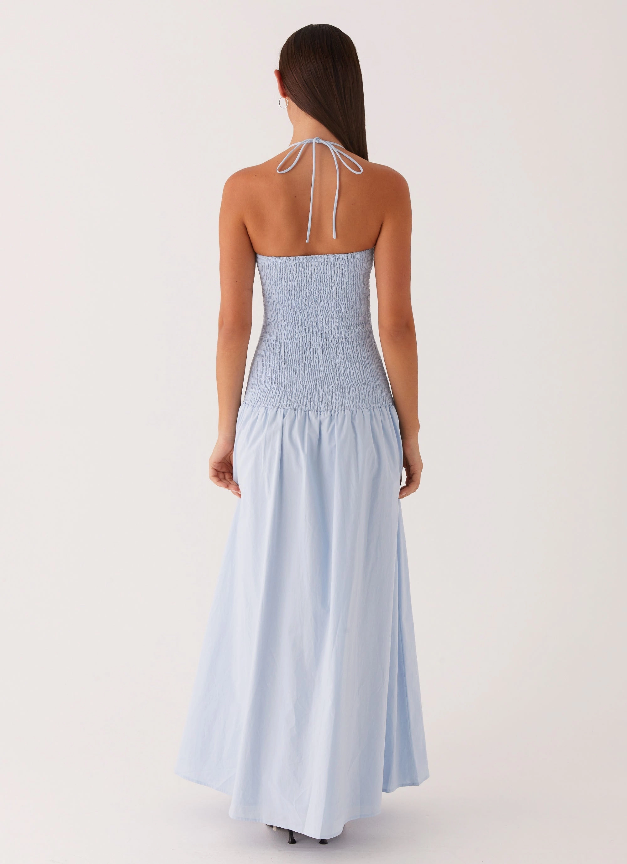 New York Winter Wrap Zahra Maxi Dress - Blue