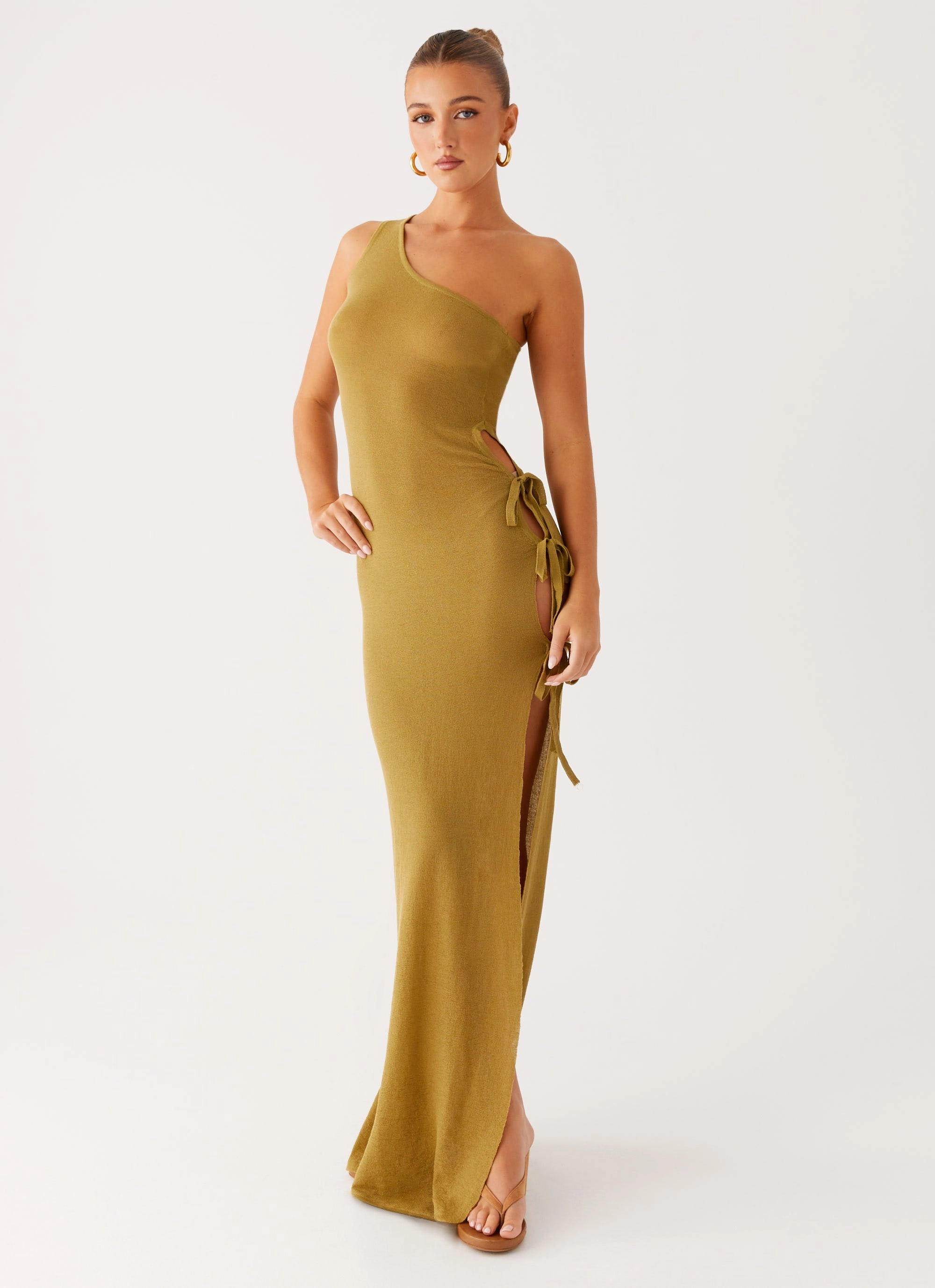 NonSlipClosure Natural Fit Zarnella Maxi Dress - Lime
