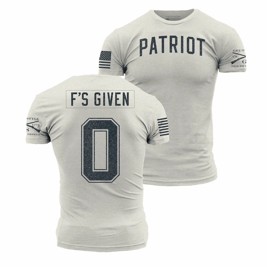 Fit For Comfort Zero F's  Given T-Shirt - Sand