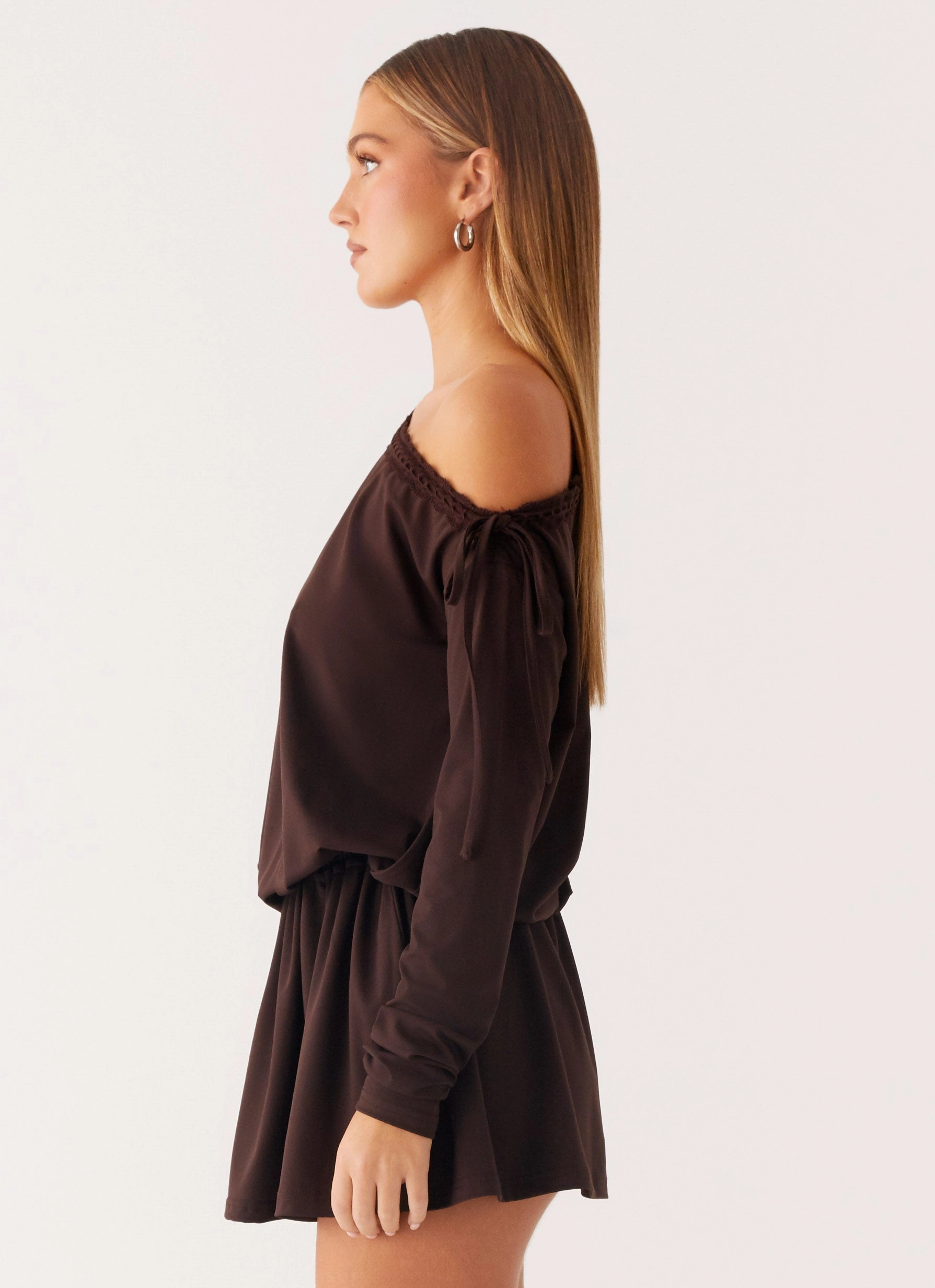 Zinnia Mini Dress - Chocolate Fashion Daily
