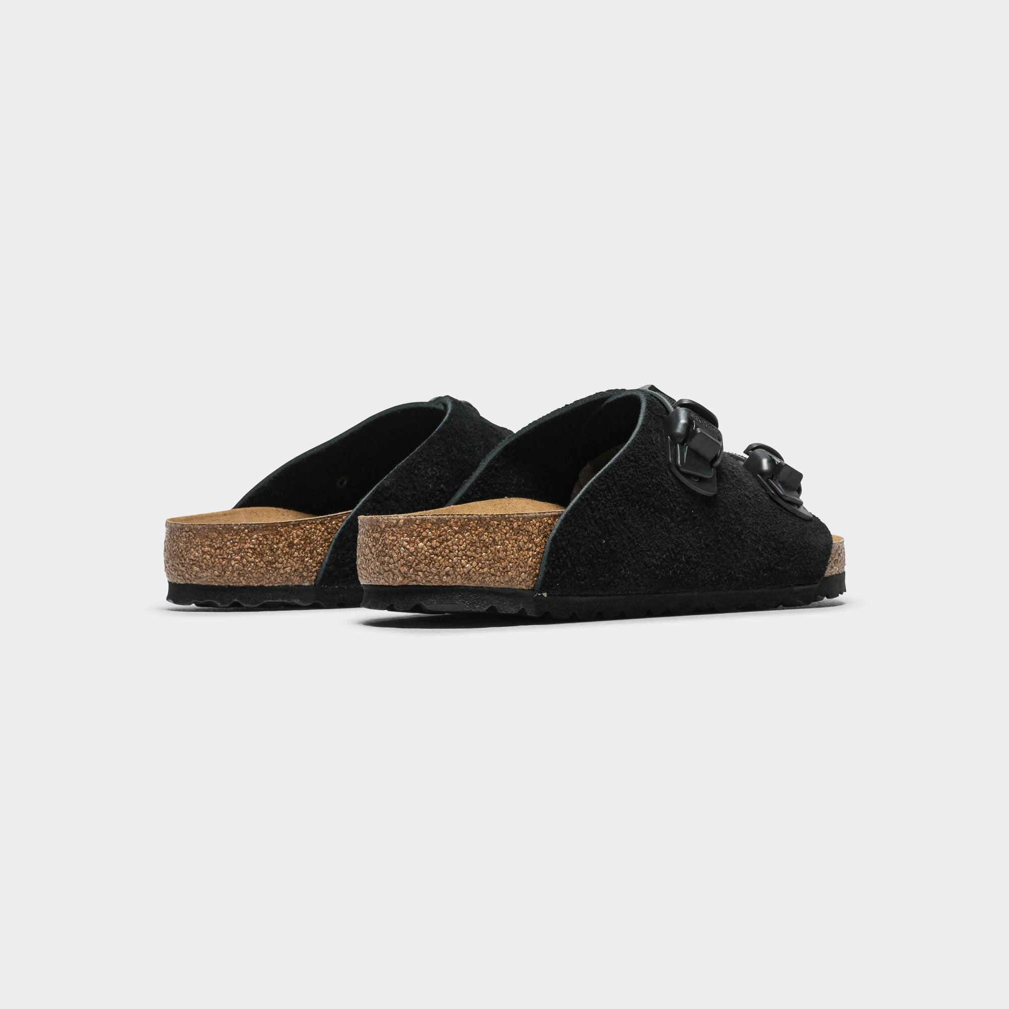 Wardrobe Staple Reinforced Stitching Zurich Tech - Black Suede Leather